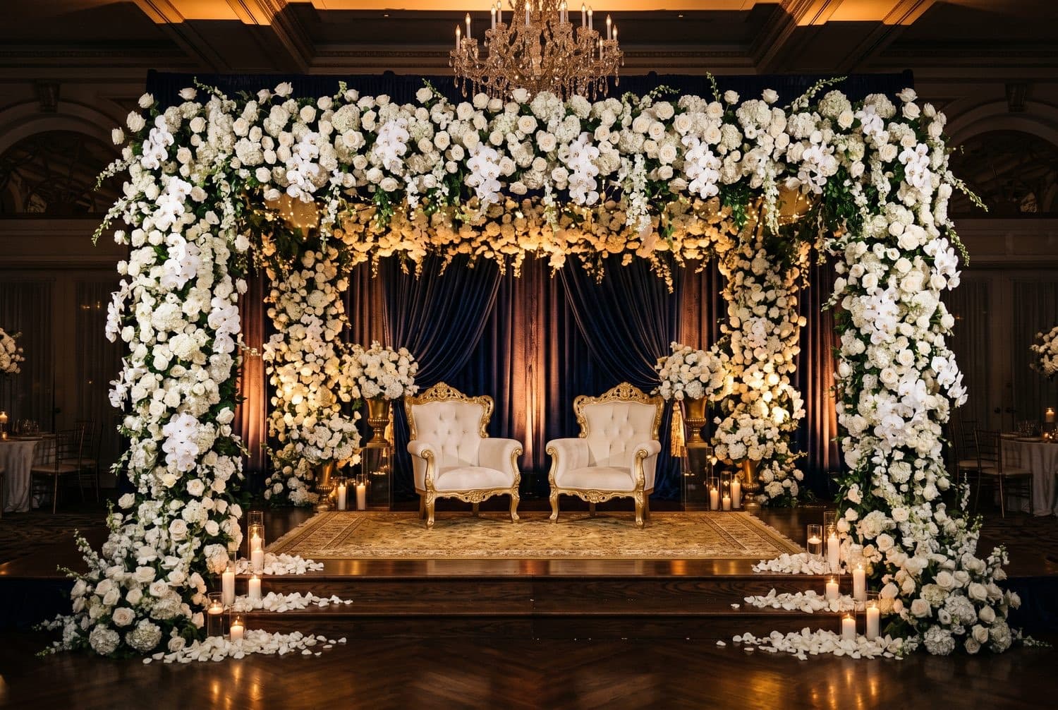 A floral kosha scene
